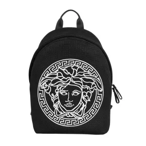 Versace Boys Medusa Head Backpack Black ONE Size