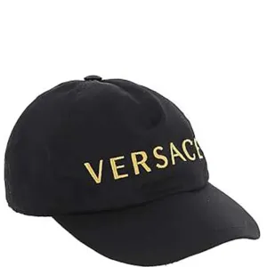 Versace Unisex Logo Cap Black L