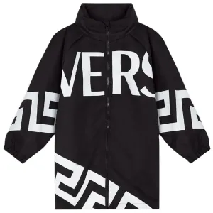 Versace - Boys Black Greca Zip Jacket - 8Y BLACK