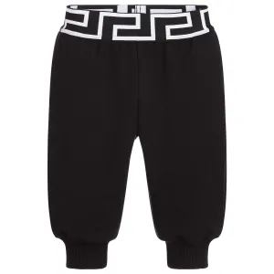 Young Versace Baby Boys Waist Print Joggers Black 24 Months