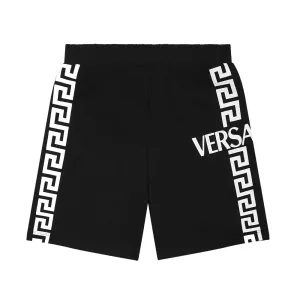 Versace Boys Greca Print Shorts Black 8Y