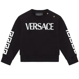Versace Baby Boys Logo Sweatshirt Black 24M