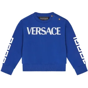 Versace Baby Boys Logo Sweatshirt Blue 18M