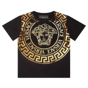 Versace Baby Boys Medusa Print T-shirt Black 12/18m