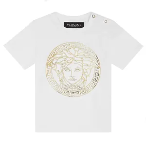 Versace Baby Girls Medusa T-shirt White 12M