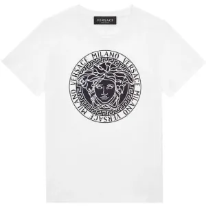 Versace Boys Cotton T-shirt White 4Y