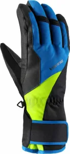 Viking Santo Gloves Black/Blue/Yellow 10 Guantes de esquí