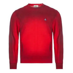Vivienne Westwood Men's Faded Long Sleeve Pullover Red Extra Large #387364