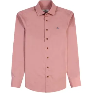 Vivienne Westwood Men's One Button Krall Shirt Pink L