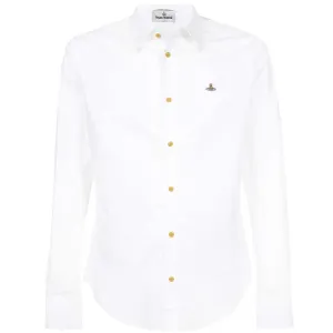 Vivienne Westwood Men's Organic Slim Shirt White L