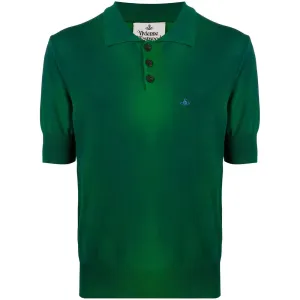 Vivienne Westwood Men's Faded Pullover Polo Green S #706701