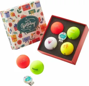 Volvik Vivid Birthday 4 Pack Golf Balls Pelotas de golf
