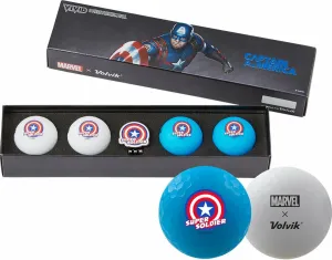 Volvik Vivid Marvel 2.0 4 Pack Golf Balls Pelotas de golf #100927