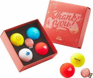 Volvik Vivid Thank You 4 Pack Golf Balls Pelotas de golf