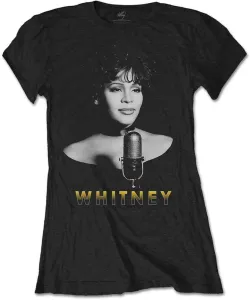 Whitney Houston Camiseta de manga corta Whitney Houston Logo Black S
