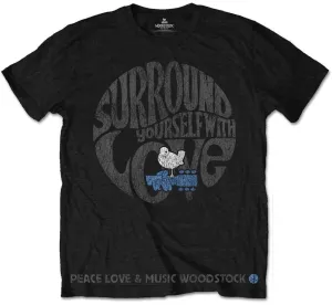 Woodstock Camiseta de manga corta Unisex Surround Yourself Black 2XL