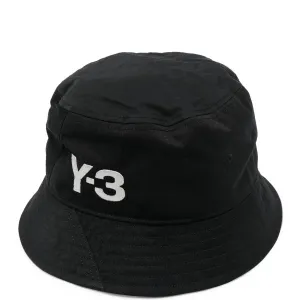 Y-3 Mens Bucket Hat Black ONE Size
