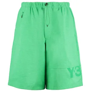 Y-3 Men's Logo Shorts Green L