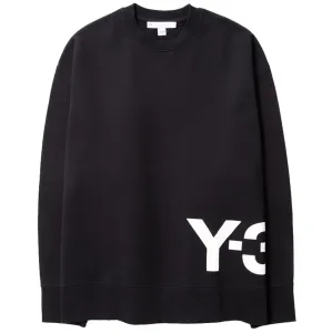 Y-3 Men's Logo Sweatshirt Black M Large