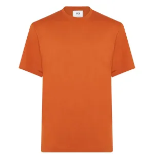 Y-3 Mens Back Logo T-shirt Orange M