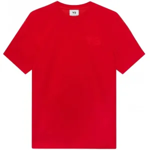 Y-3 Men's Plain Logo T-shirt Red M