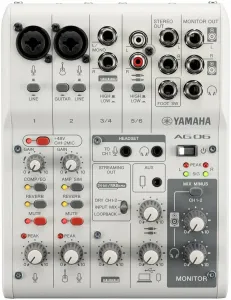 Yamaha AG06 MK2 WH Mesa de mezclas