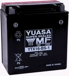 Yuasa Battery YTX16-BS-1 Cargador de moto / Batería
