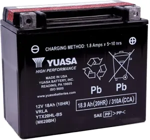 Yuasa Battery YTX20HL-BS Cargador de moto / Batería