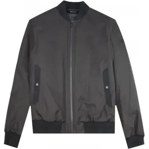 Z Zegna Men's Cotton Zipped-up Bomber Jacket Black XL