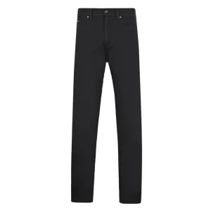 Z Zegna Men's Stretch Cotton Luxe Twill 5-pocket Denim Jeans Black 32W