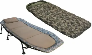 ZFISH Camo Set Flat Bedchair + Sleeping Bag Silla-cama de pesca