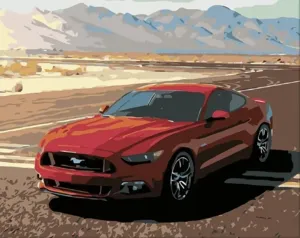 Zuty Painting by Numbers Mustang #741035