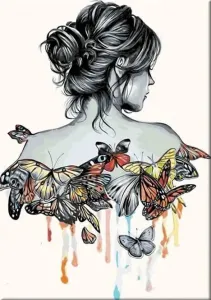 Zuty Painting by Numbers Butterfly Woman