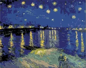 Zuty Painting by Numbers Starry Night Over The Rhone (Van Gogh) #48482