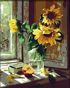 Zuty Painting by Numbers Sunflowers in a Vase #48509