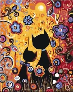 Zuty Painting by Numbers Two Cats #48476